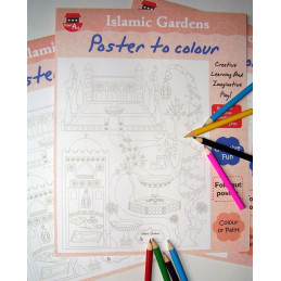 Islamic Gardens Colour In Poster