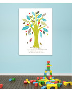 The Five Pillars Tree Print