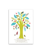 The Five Pillars Tree Print