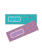 Set of 2 floral bookmarks Quranic Verse