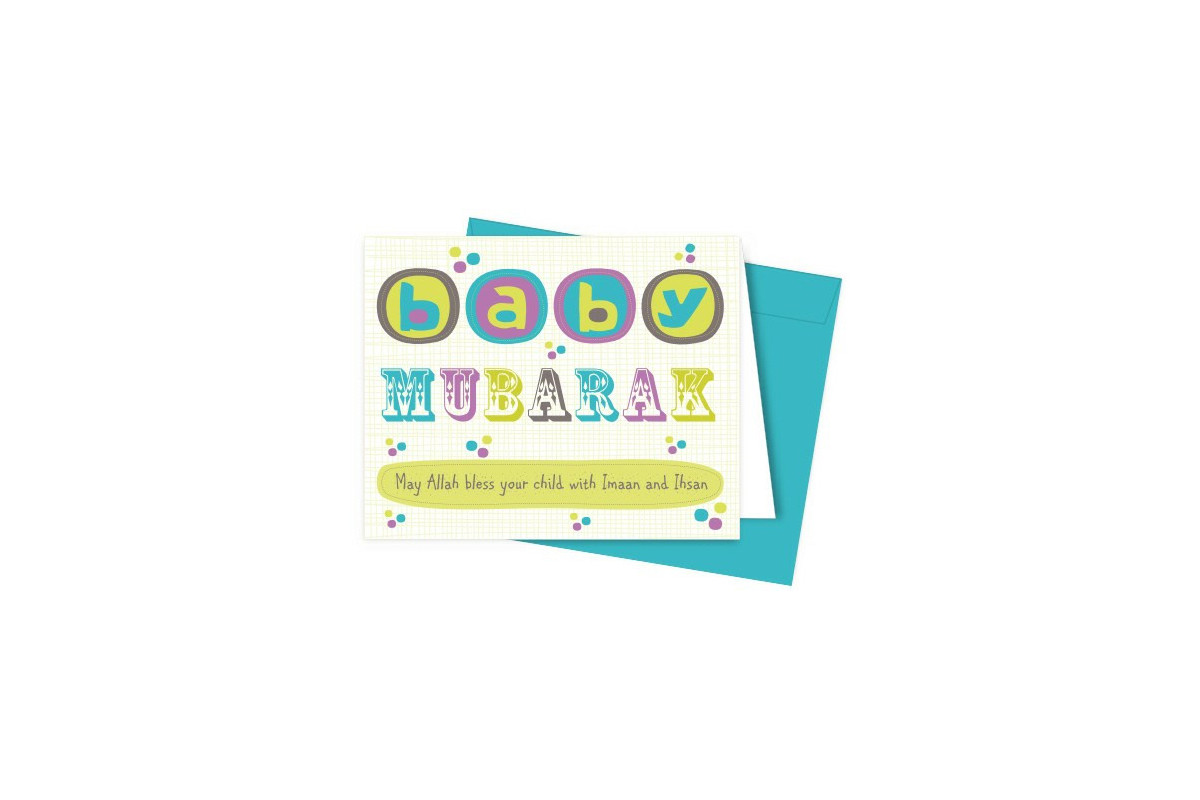 New Baby Mubarak Card